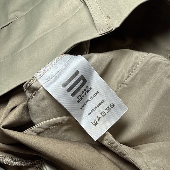 Three Sixty Six Dress Shorts Womens 12 Tan Polyester Flat Front Casual Golf EUC - Picture 5 of 12